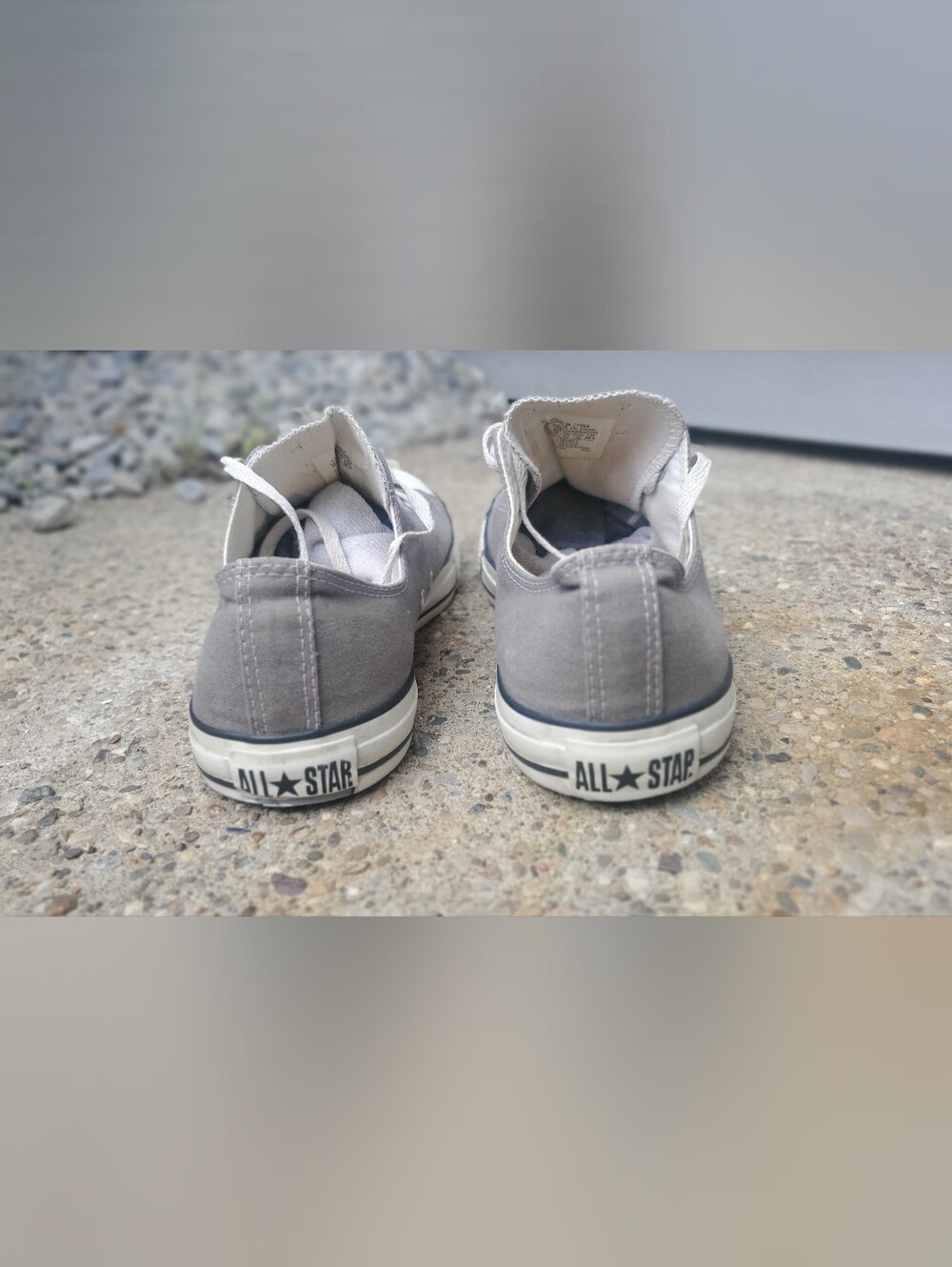 Converse All Star Low-Top Sneakers in Gray and White - Picture 4 of 6